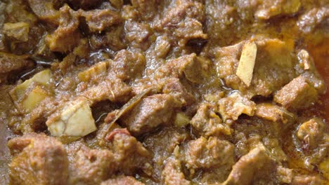 close up of a delicious looking beef curry