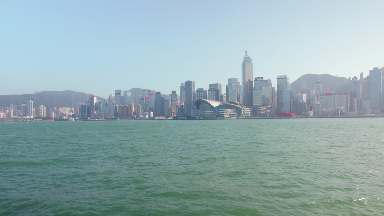 puerto de victoria - panorama de la isla de hong kong