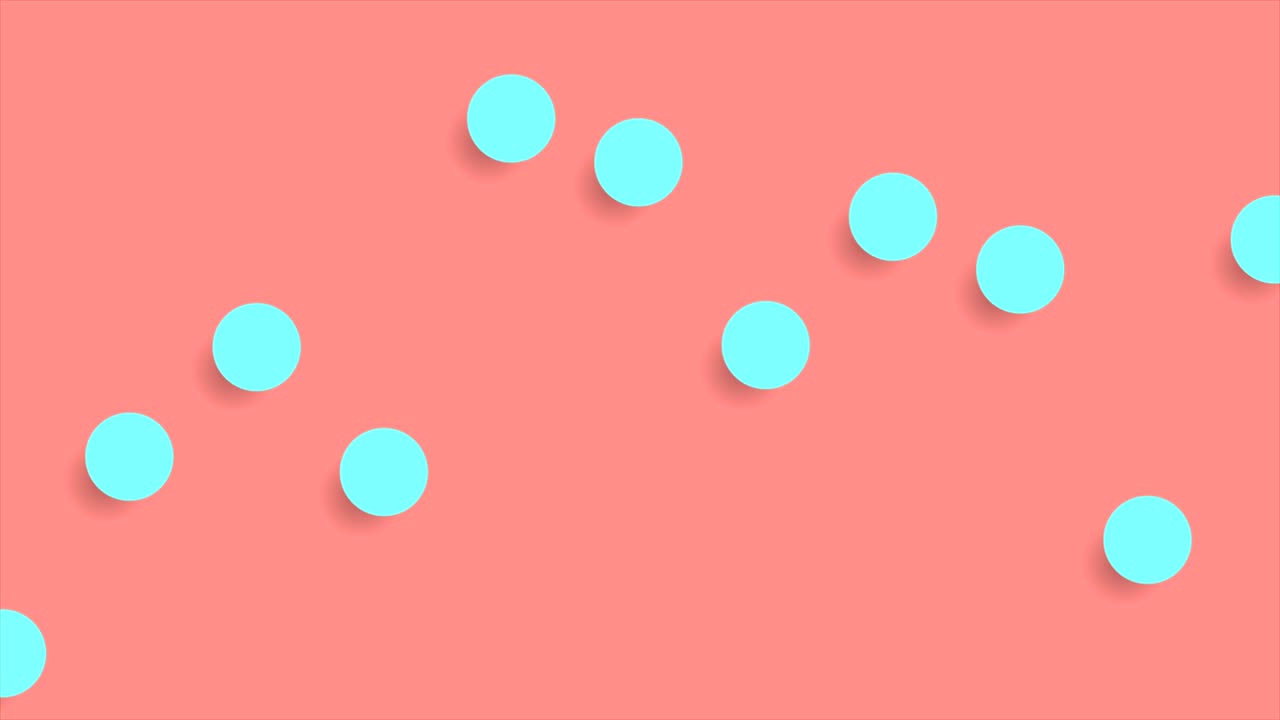 Bright abstract retro circles minimal video animation