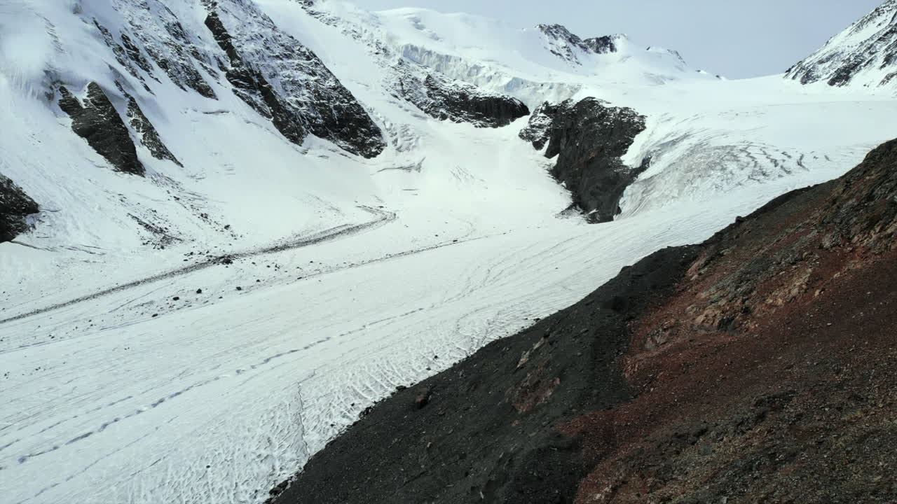 Mountain landscape with snow and glaciers