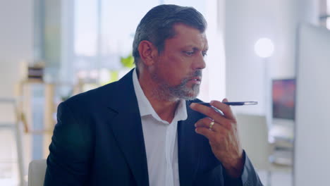 business, phone call and man in office