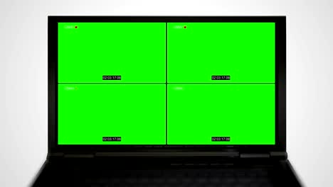 laptop monitor display of cctv technology