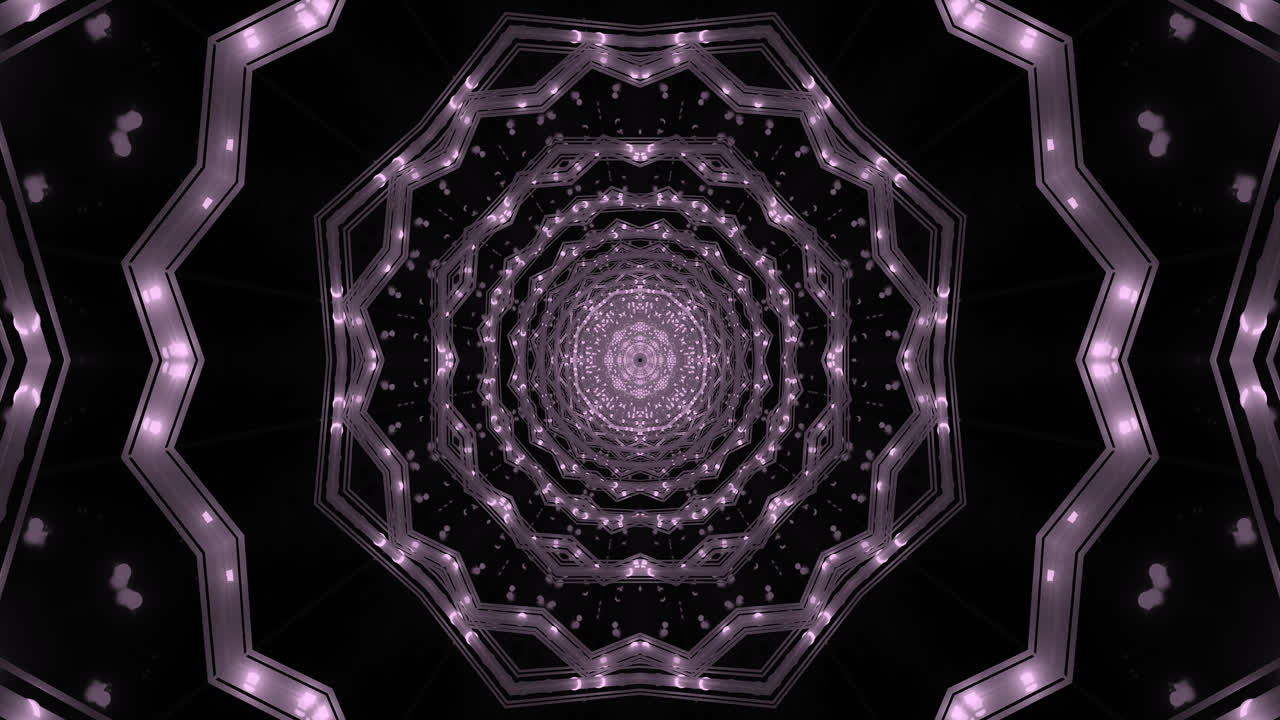 Immerse yourself in a dynamic tunnel video featuring vibrant colors and patterns. This seamless looping display creates an engaging atmosphere perfect for relaxing or entertaining moments