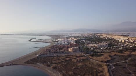 almerimar, almeria, spain. aerial view. high angle