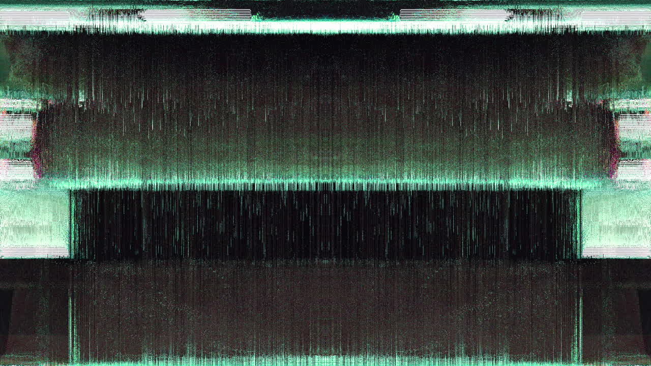 Abstract Digital Glitch and Static Noise Transition