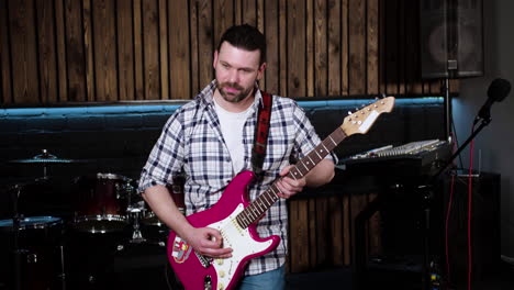 musician in the studio