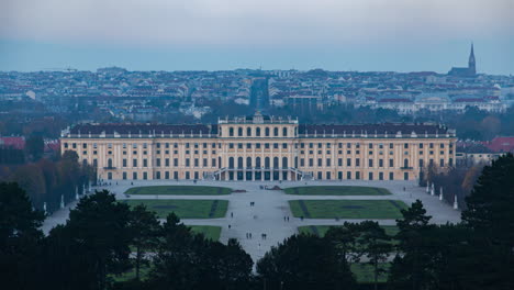 Sch&ouml;nbrunn Palace Park Autumn Sunset