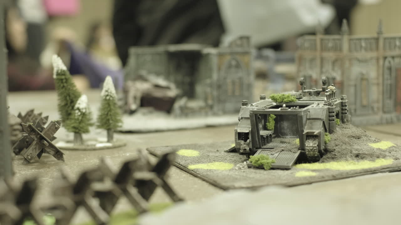 미니어처 중세 세트 클로즈업