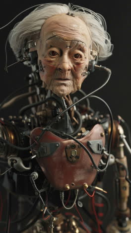 robot nonna con intelligenza artificiale