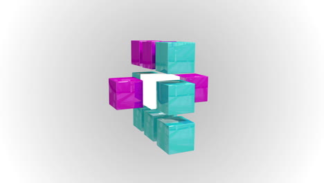 Blue-and-purple-abstract-cube-grid