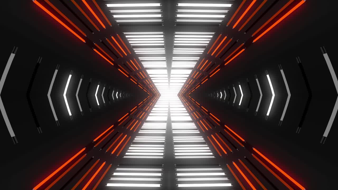 el túnel de neón futurista