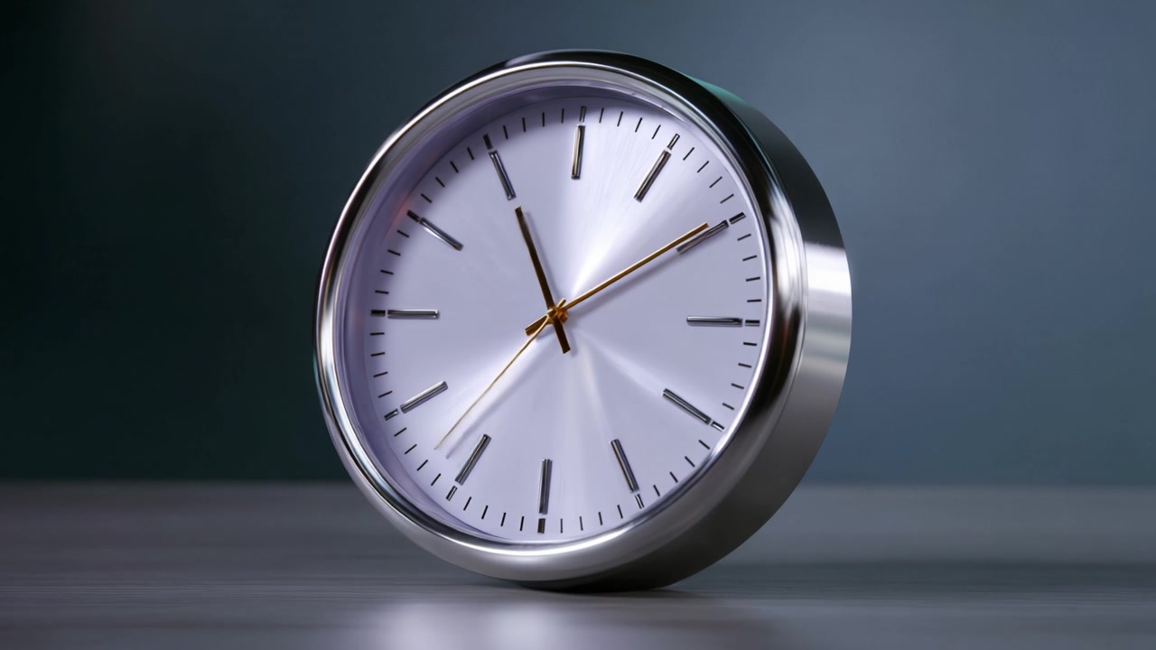 Design moderno dell'orologio con lancette affilate ed estetica minimalista per l'arredamento della casa, perfetto per la gestione del tempo e per migliorare l'interior design con stile