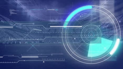 Animación-Del-Procesamiento-De-Datos-Digitales-En-Pantalla-Sobre-Un-Estadio-Deportivo.