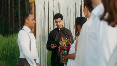 Outdoor Wedding Ceremony in a Forest