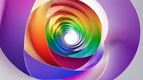 vibrant rainbow spiral abstract