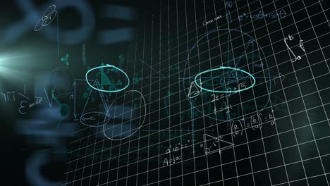 Ecuaciones-Matemáticas-Y-Diagramas-Sobre-Fondo-Negro