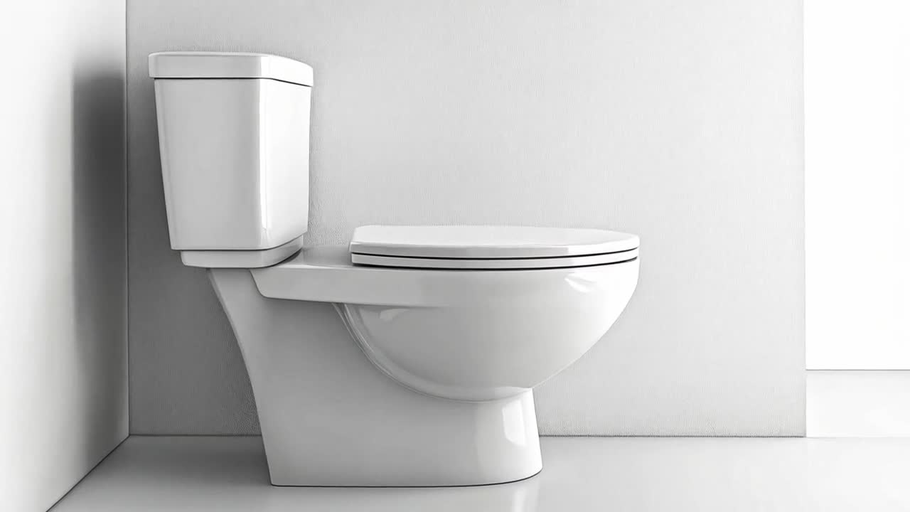 White Toilet in a Modern Bathroom