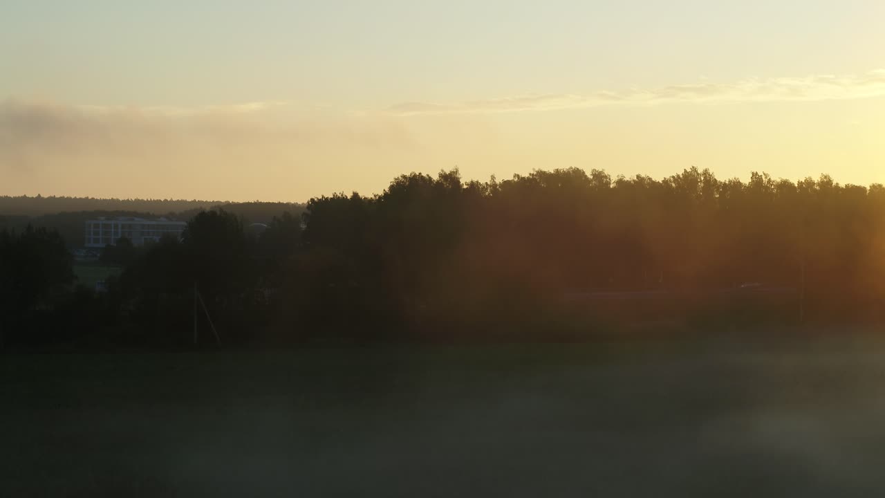 fuerte niebla en birstonas, lituania