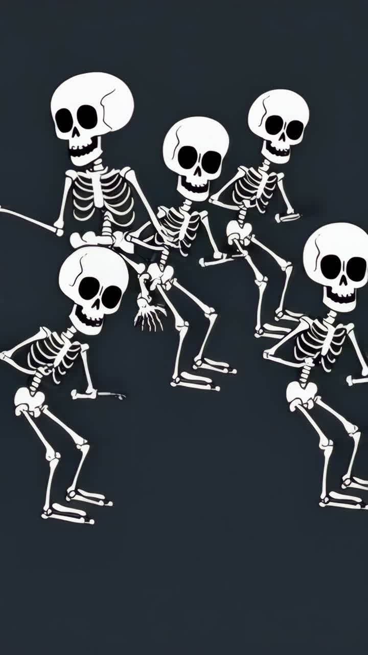 esqueletos bailando