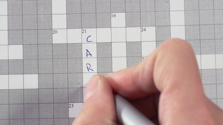 Crossword puzzle with the words career, team, abilities, success.