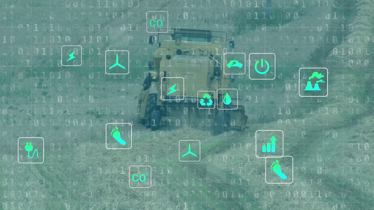 디지털 아이콘의 애니메이션과 필드 이상의 데이터 처리