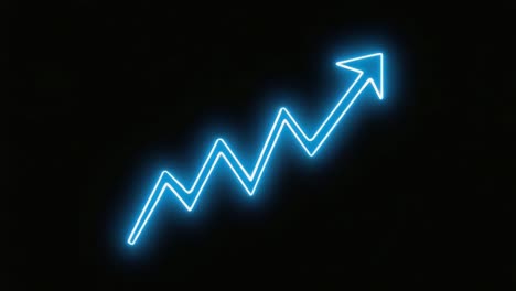 neon arrow pointing upward