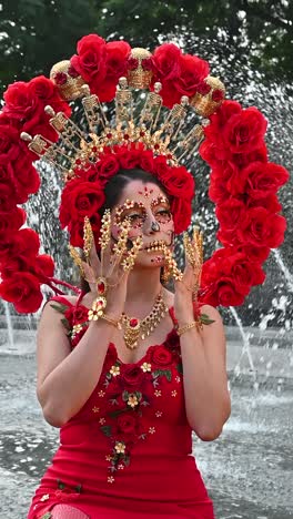 dia de muertos catrina makeup and costume