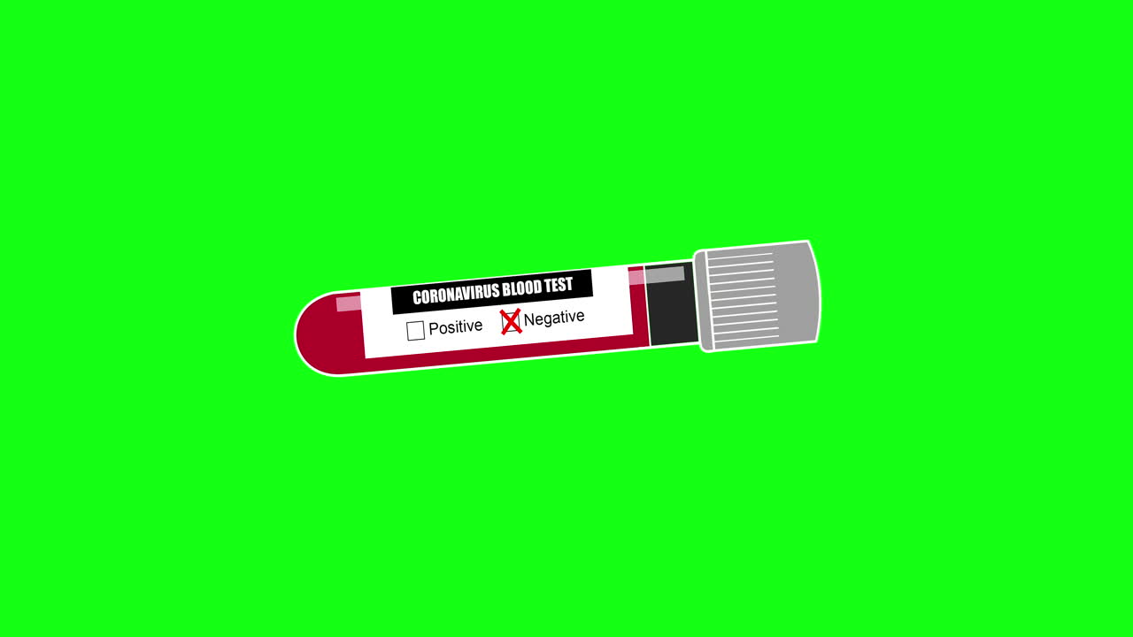 prueba negativa de coronavirus covid 19 animación 1