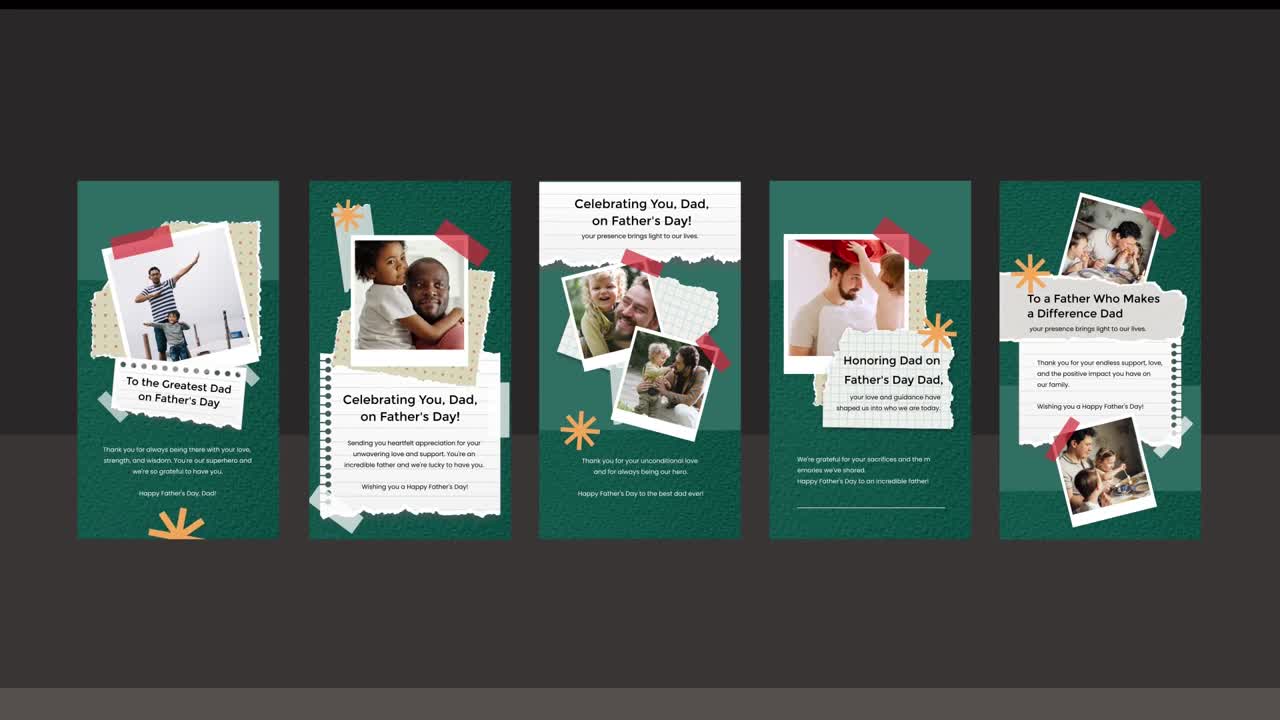 Father's Day Greeting Card Templates