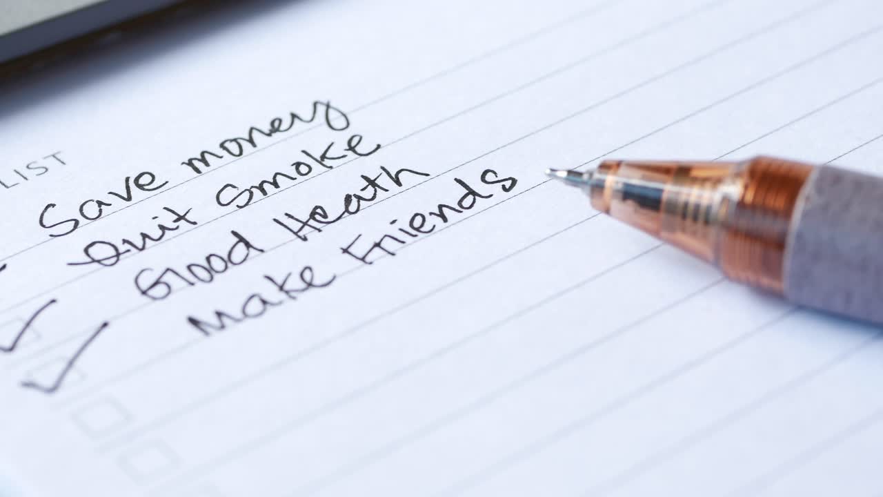 체크마크와 함께 할 목록