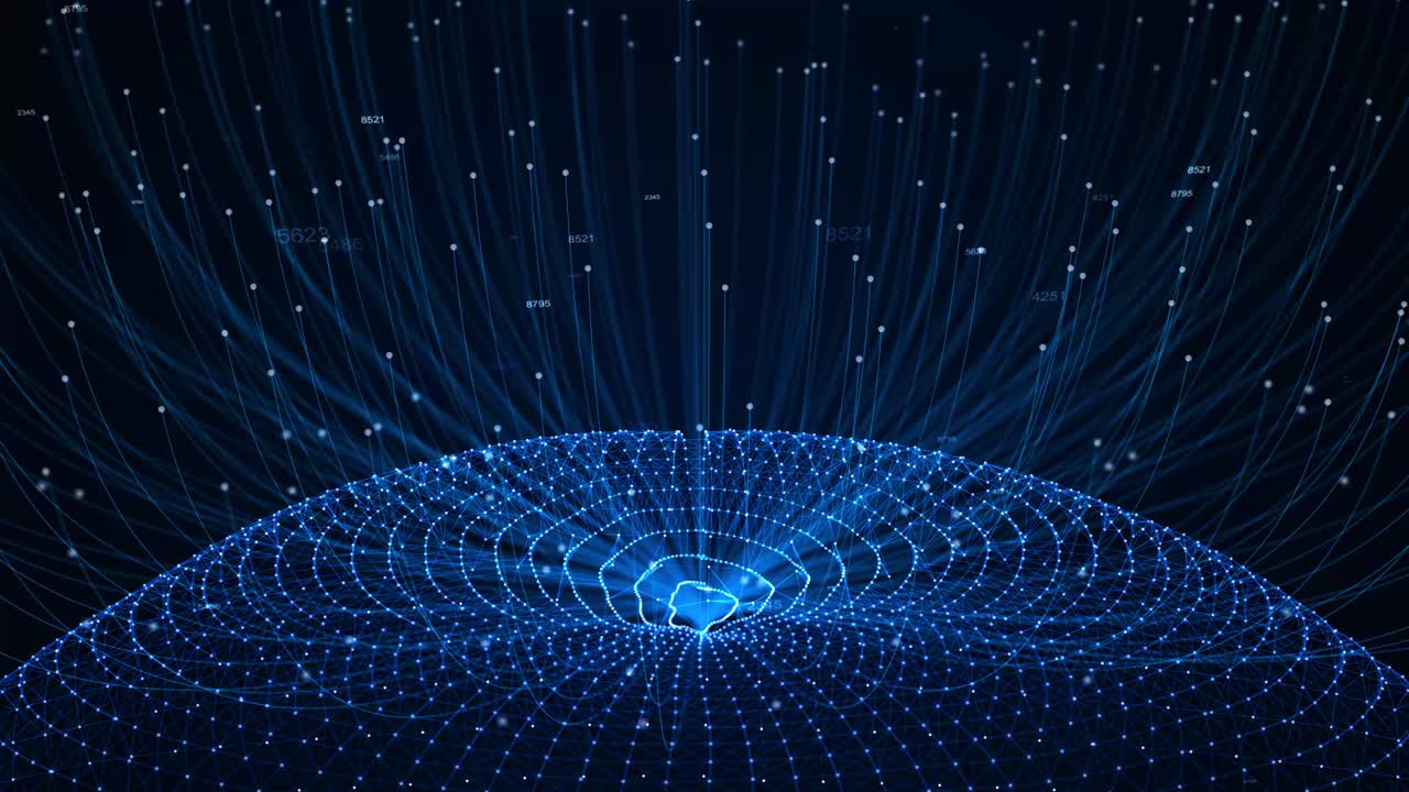 Ai computer algorithms nodes and connections artificial intelligence and large language model