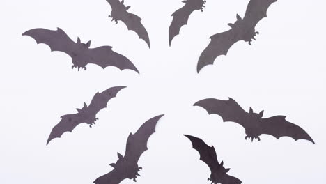 animation of bats on white background