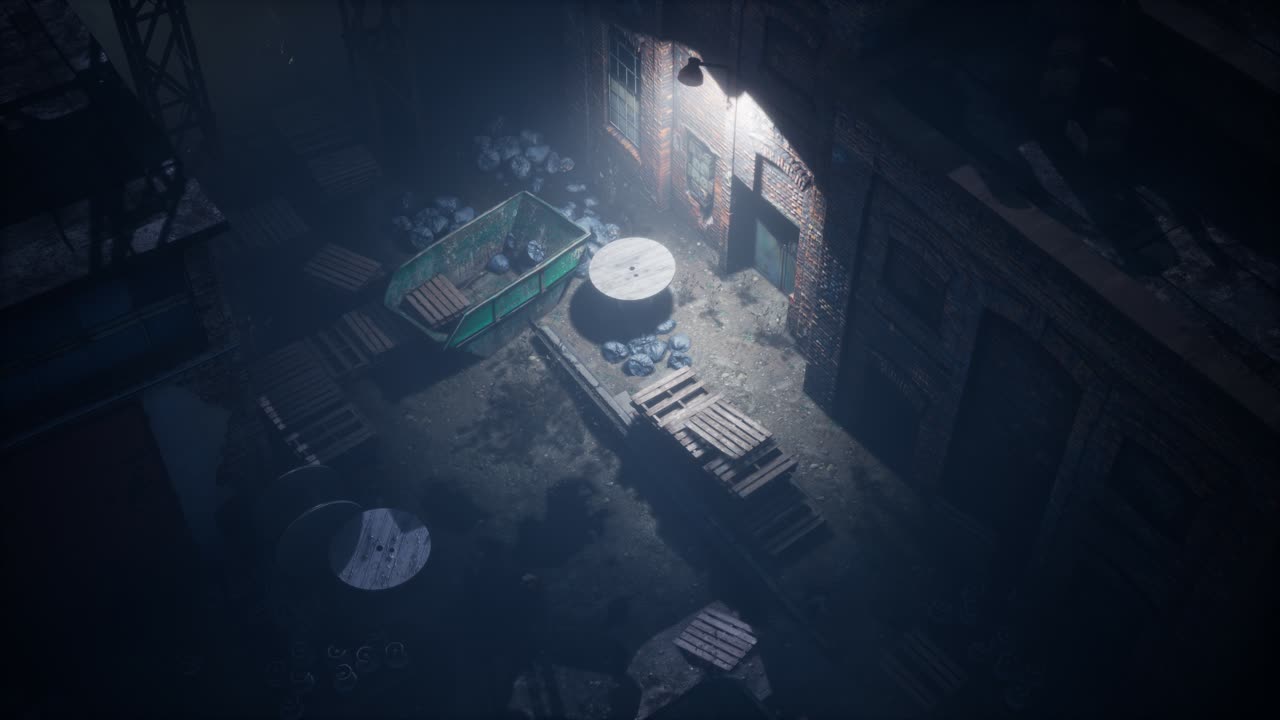 vista aérea de la vieja fábrica