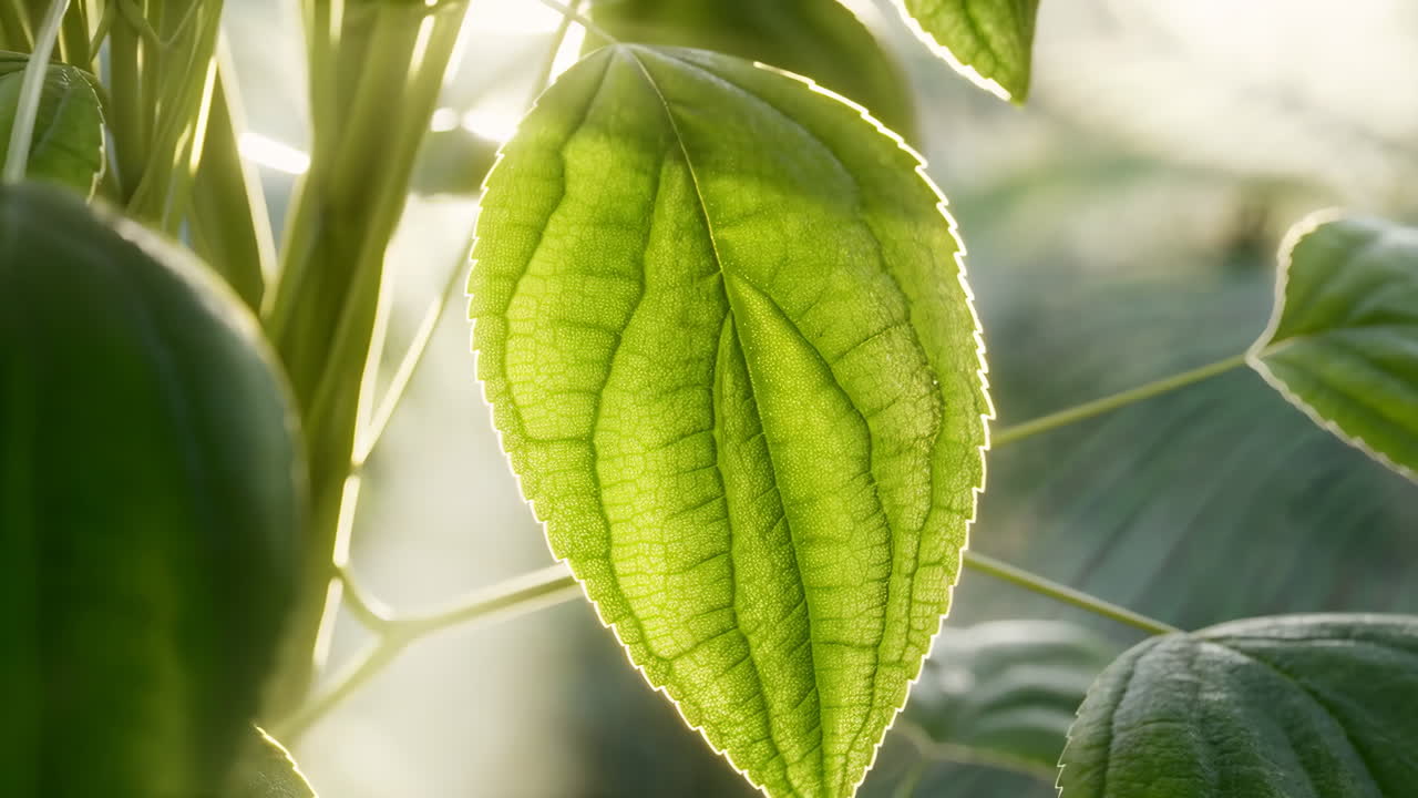 Close-up of a Green Leaf