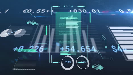 animation of data processing over diagrams