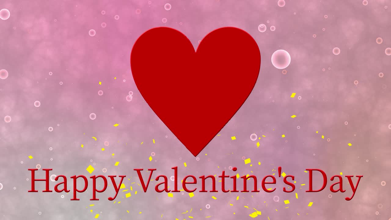 mensaje de valentín texto animación gráficos de movimiento