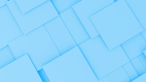 3d abstract background blue squares animation. computer rendering shapes footage. loop.
