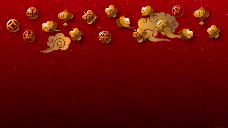 chinese new year, year of the tiger 2022, also known as the spring festival with the chinese tiger astrological hanging for loop background decoration