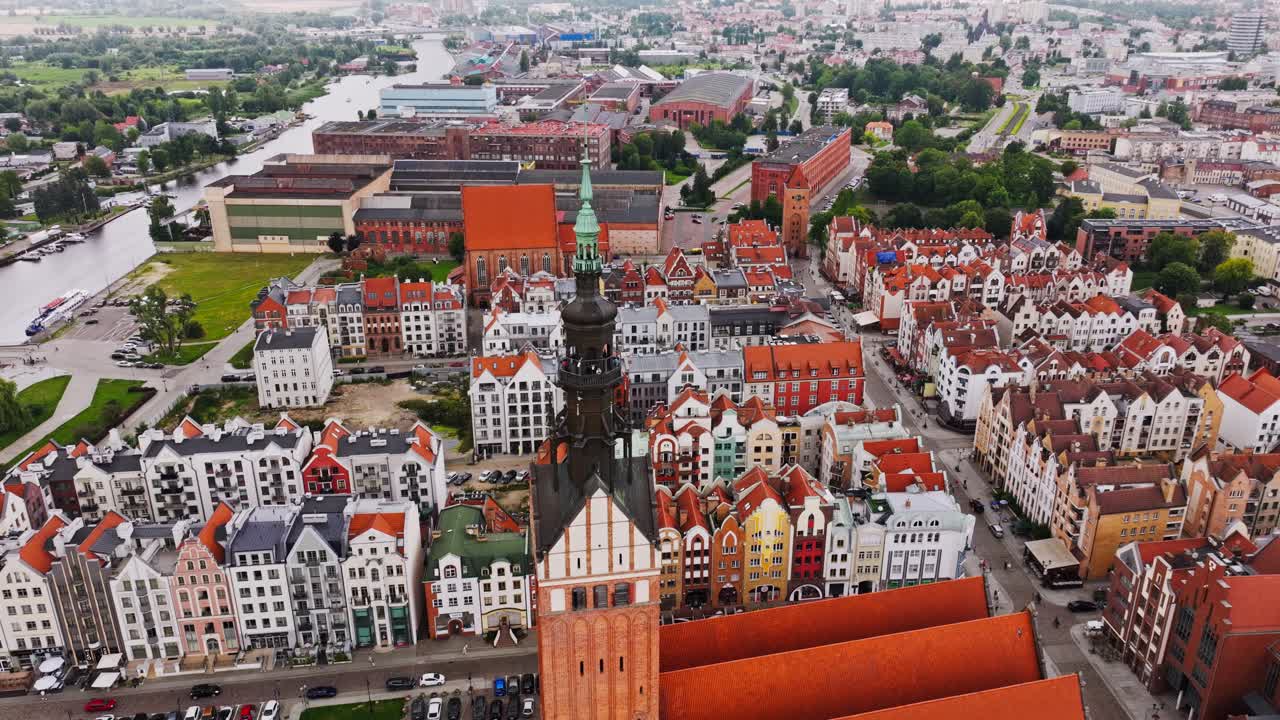Historic architecture in Poland rebuilt after war, resilience and renewal