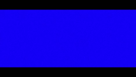 animation of flickering blue lines and particles on distressed blue background with two black horizo