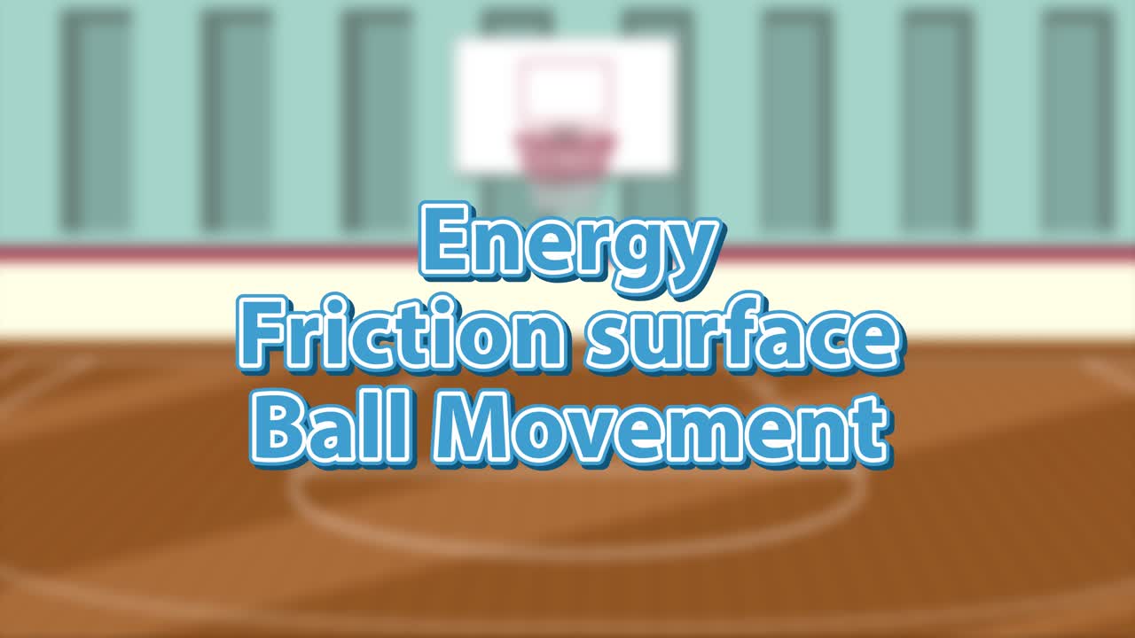 애니메이션 농구는 물리학 개념을 보여줍니다.