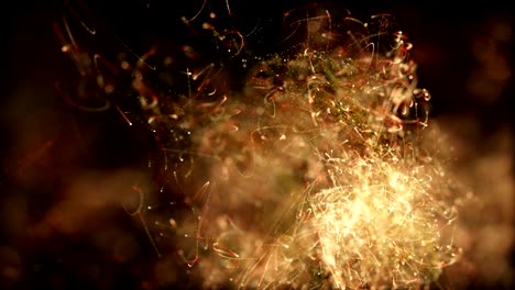 flying fire sparks motion as animated abstract intro decoration background 4k uhd video