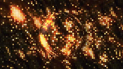 golden disco ball