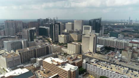 aerial view of the medical center in houston