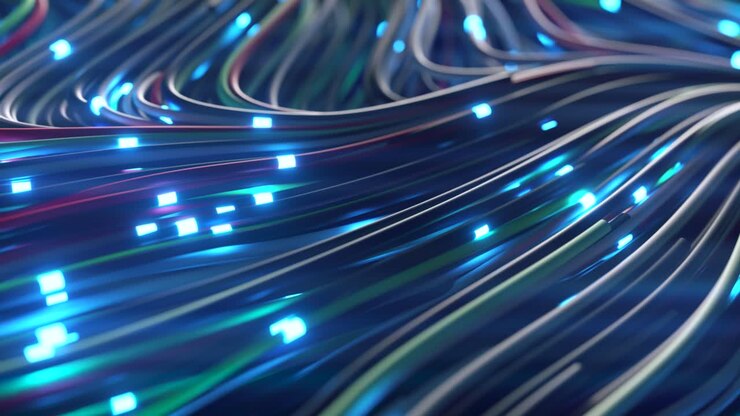 Abstract Glowing Lines