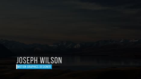 mountain landscape with lake and media assistant overlay
