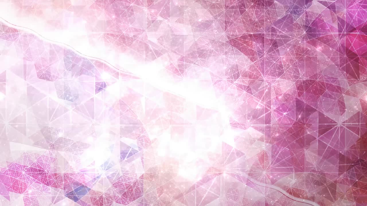 patrones geométricos rosados y estrellas del sistema solar - animación de fondo de movimiento de bucle sin costuras de 4k