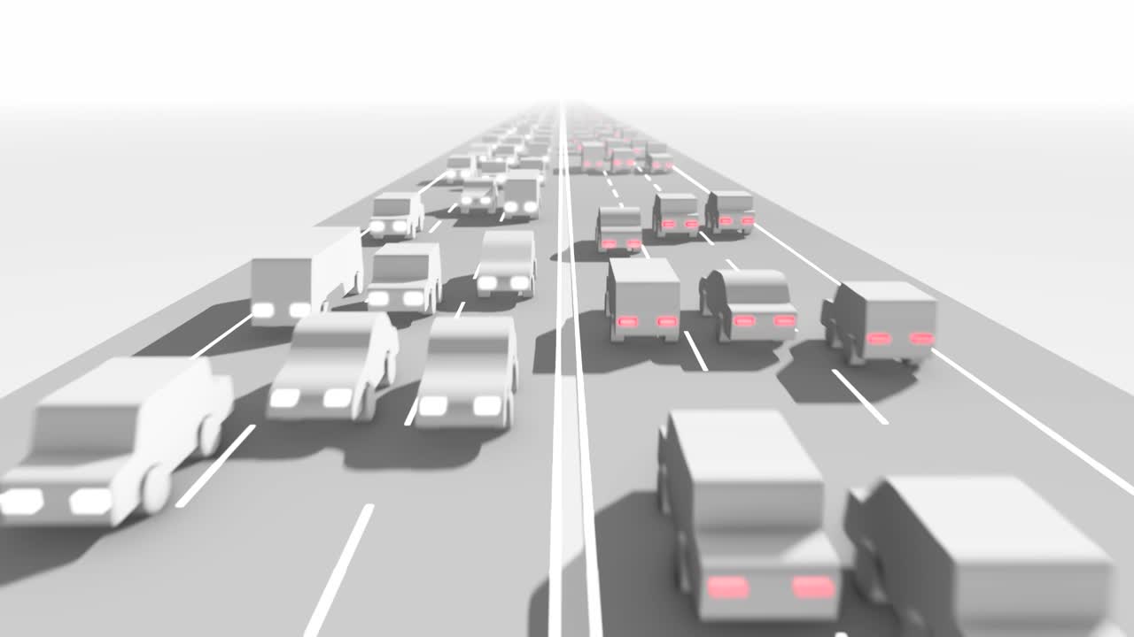 무거운 교통 다리 루핑