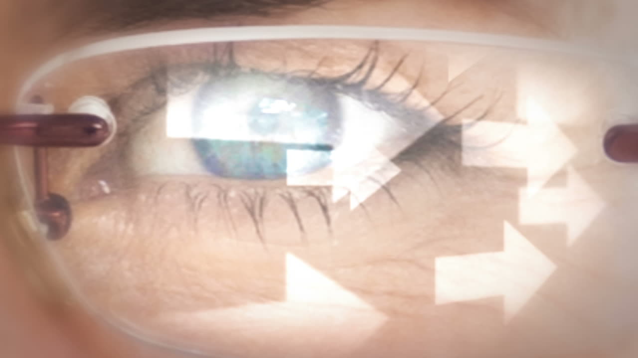 gafas digitales con flechas