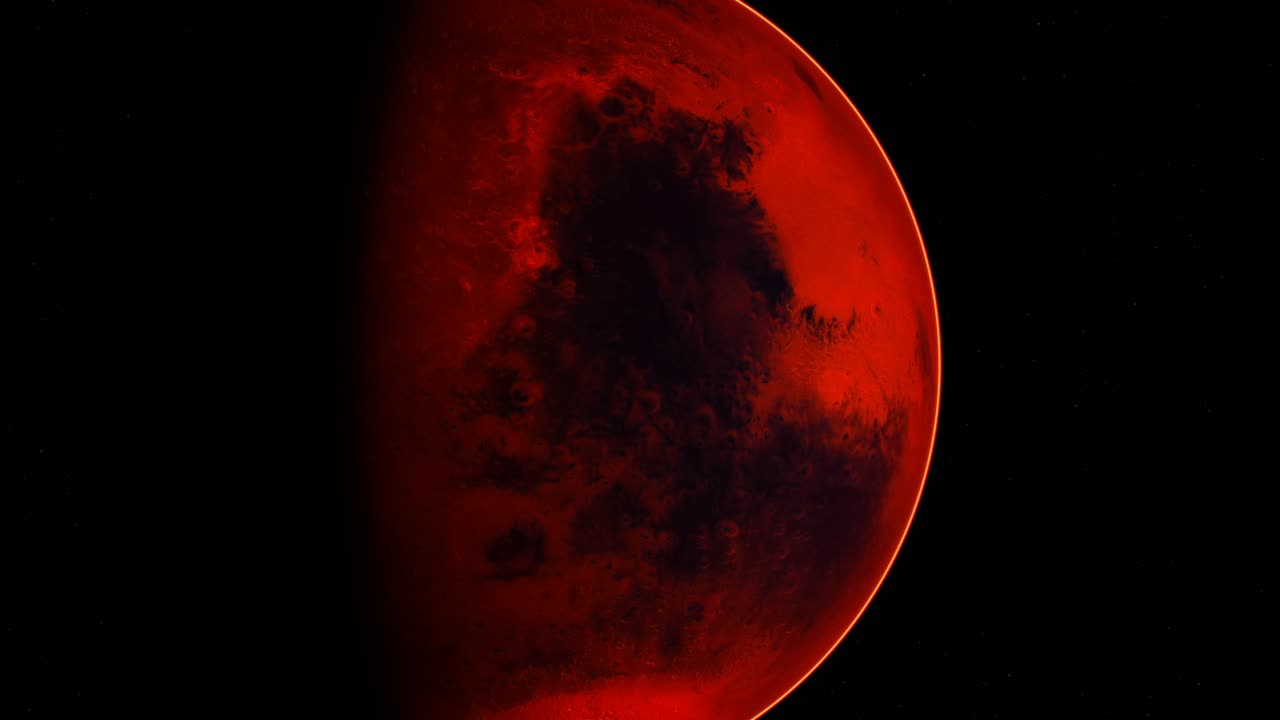 Red Mars In The Starry Sky Free Stock Video Footage Download Clips